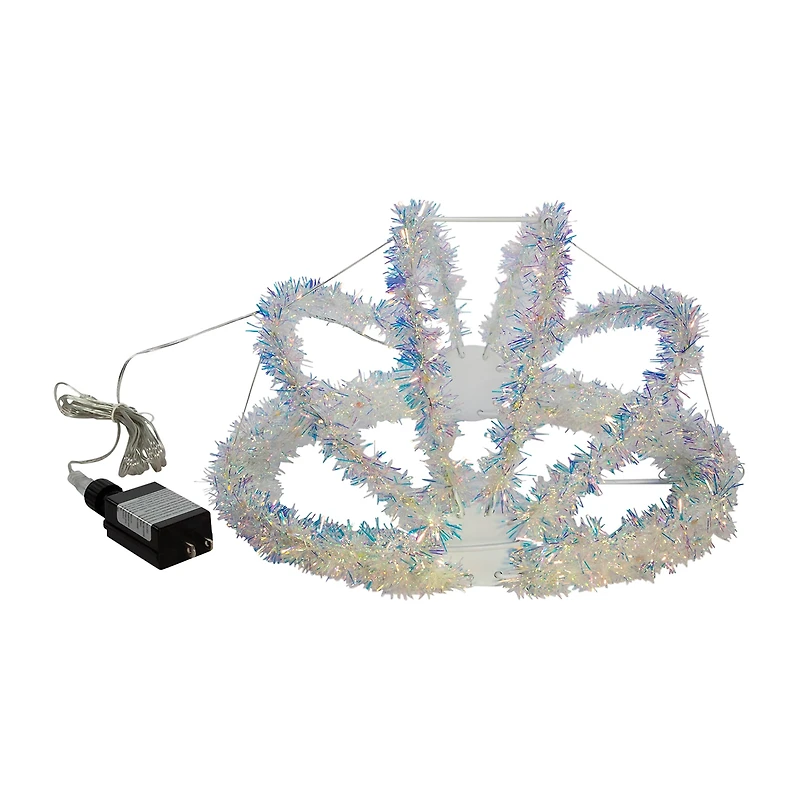 Kurt Adler Multi-Color Led Tinsel Foldable Sphere String Lights