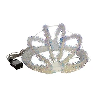 Kurt Adler 12-Inch Warm White LED Tinsel Foldable Sphere