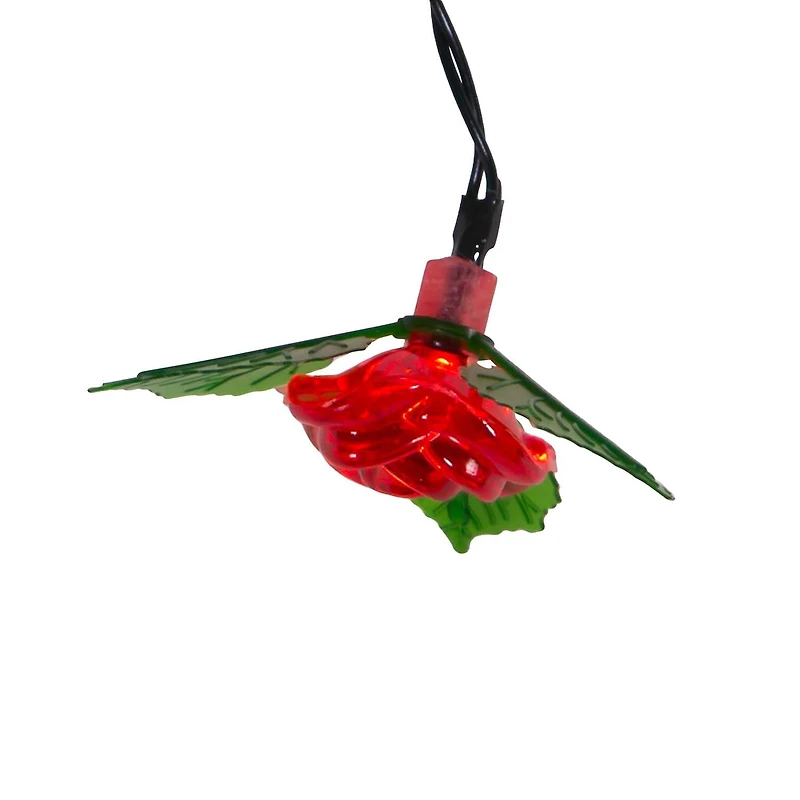 Kurt Adler 10-Light Led Rose String Lights