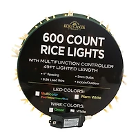 Kurt Adler Led White Wire Rice Lights String Lights
