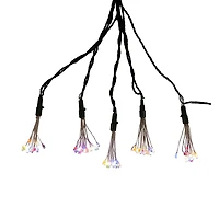 Kurt Adler 75-Light Cluster Lights and Multi-Color Twinkle LED Lights with Green Wire