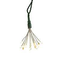 Kurt Adler 75-Light Cluster Lights and Warm White Twinkle LED Lights with Green Wire