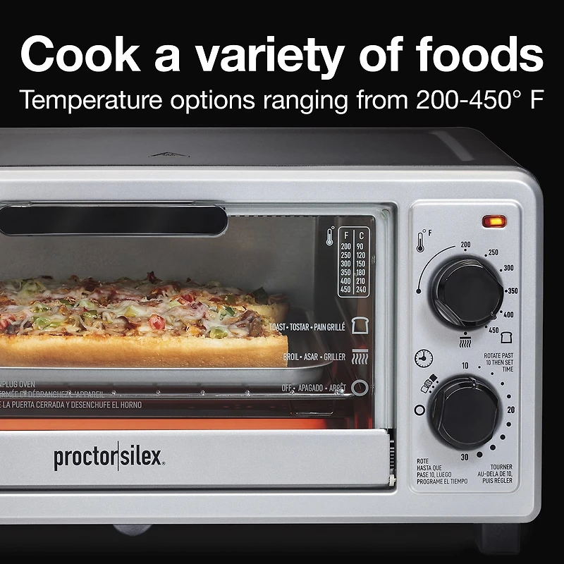Proctor Silex 4 Slice Toaster Oven Broiler
