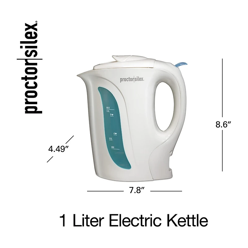 Proctor Silex 1 Liter Electric Kettle