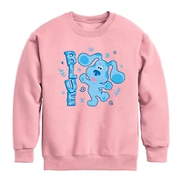 Little & Big Kid Girls Crew Neck Fleece Long Sleeve Blue's Clues Sweatshirt