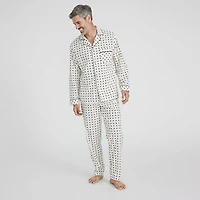 Stafford Modal Mens Long Sleeve 2-pc. Pajama Set