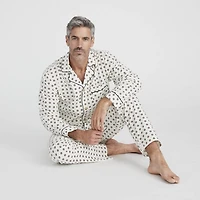 Stafford Modal Mens Long Sleeve 2-pc. Pajama Set