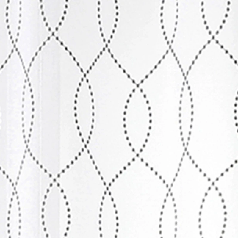 Regal Home Starbust Grommet Top Energy Saving Embroidered Sheer Set of 2 Curtain Panel