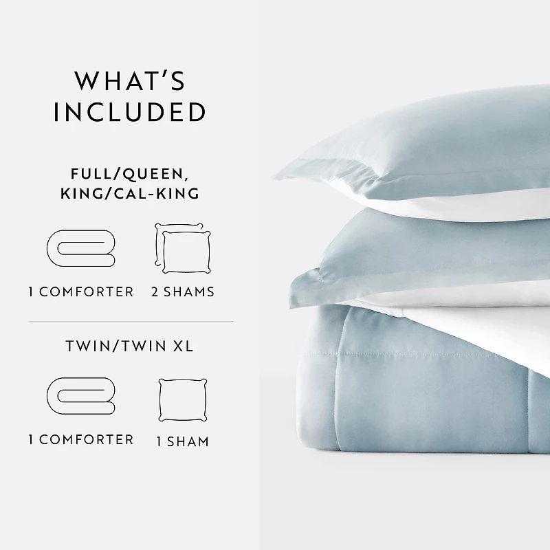 Casual Comfort Ocean Midweight Down Alternative Comforter Set