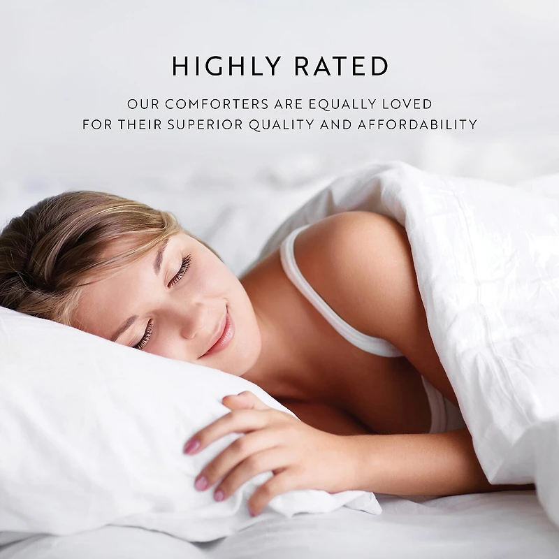 Casual Comfort Stitch Stripe Midweight Down Alternative Comforter Set