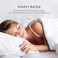 Casual Comfort Stitch Stripe Midweight Down Alternative Comforter Set