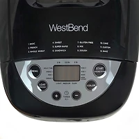 West Bend Hi-Rise Bread Maker with 12 Preset Digital Controls, in Gray