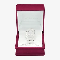 Sparkle Allure Womens Cubic Zirconia Pure Silver Over Brass Eternity Ring Set