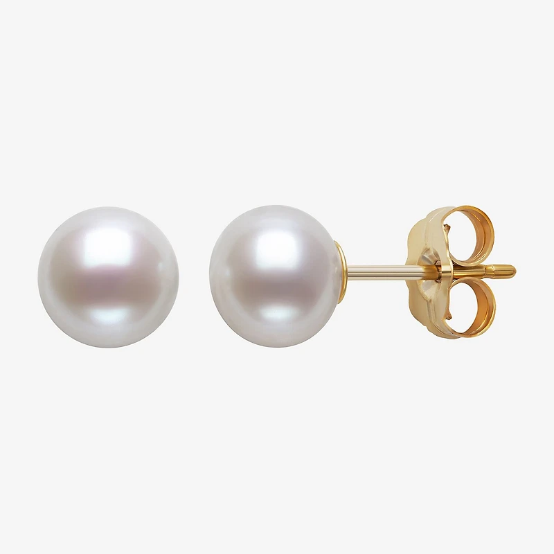 Womens White Cultured Freshwater Pearl 10K Gold 2-pc. Jewelry Set