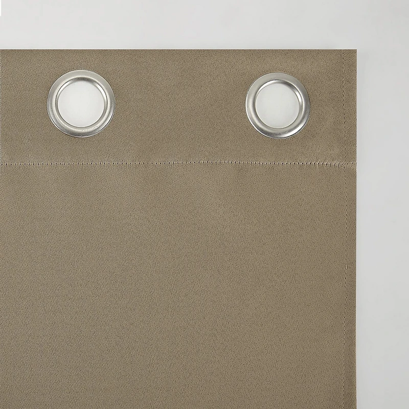 Sun Zero Saxon Grommet Top Energy Saving Blackout Single Curtain Panel