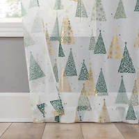 No 918 Balsam Rod Pocket Embellished Sheer Single Curtain Panel