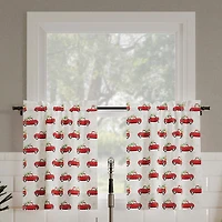 No 918 Christmas Truck Rod Pocket Tailored Valance