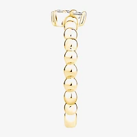 Butterfly (Vs2, F) Womens 1/6 CT. T.W. Lab Grown White Diamond 14K Gold Over Silver Cocktail Ring