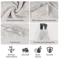 SUPERIOR® Bamboo Collection | 100% Rayon From 6-pc. Solid Hand Towel
