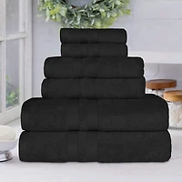 SUPERIOR® Ultra Collection | 100% Cotton 6-pc. Quick Dry Solid Bath Towel Set