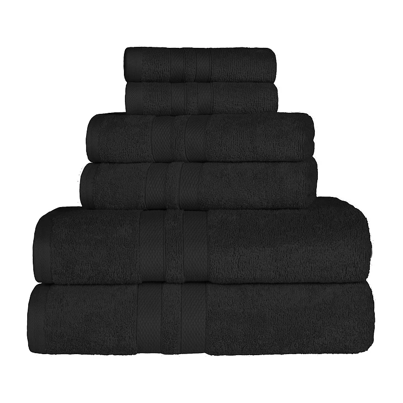 SUPERIOR® Ultra Collection | 100% Cotton 6-pc. Quick Dry Solid Bath Towel Set