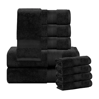 SUPERIOR® Aria Collection | 100% Turkish Cotton 10-pc. Quick Dry Solid Bath Towel Set