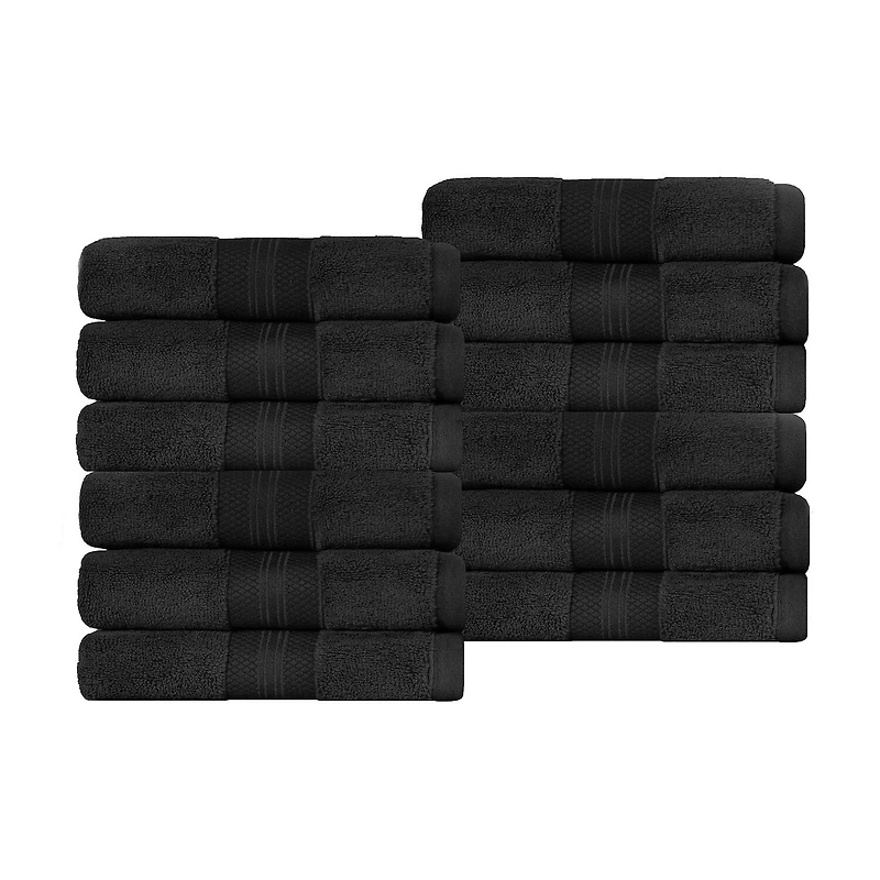 SUPERIOR® Aria Collection | 100% Turkish Cotton 12-pc. Quick Dry Washcloth