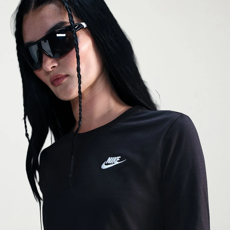 Nike Womens Crew Neck Long Sleeve Active T-Shirt