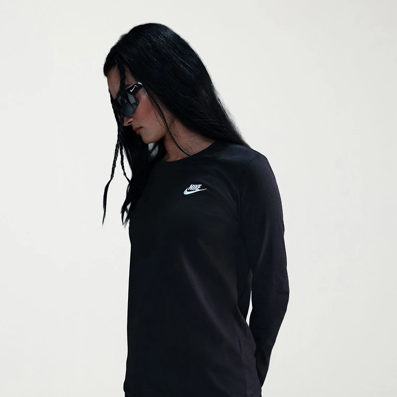 Nike Womens Crew Neck Long Sleeve Active T-Shirt