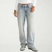 AEROPOSTALE Womens Juniors Low Rise Baggy Fit Jean