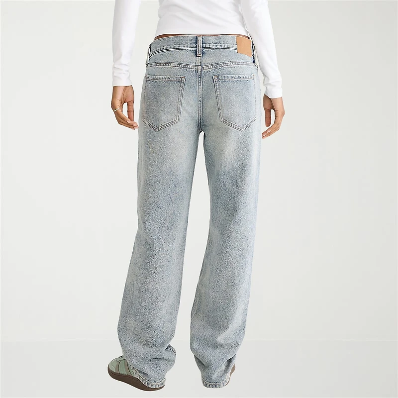 AEROPOSTALE Womens Juniors Low Rise Baggy Fit Jean