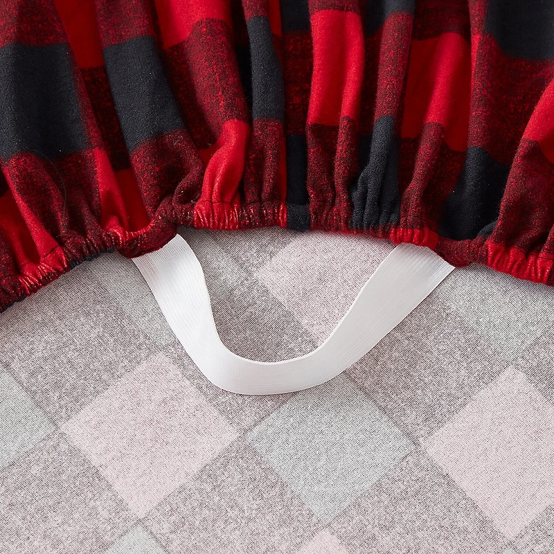 Sweet Home Collection™ Buffalo Plaid Printed Extra Deep Pocket Flannel Sheet Set