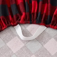 Sweet Home Collection™ Buffalo Plaid Printed Extra Deep Pocket Flannel Sheet Set