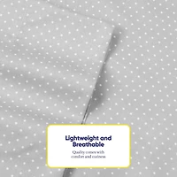 Sweet Home Collection™ 6 Piece Polka Dots Printed Sheet Set, Deluxe Ultra Soft 1500 Series, Double Brushed Microfiber