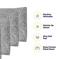 Sweet Home Collection 1500tc Deep Pocket Sheet Set