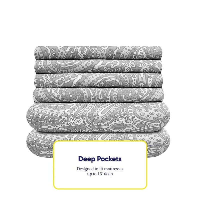 Sweet Home Collection 1500tc Deep Pocket Sheet Set