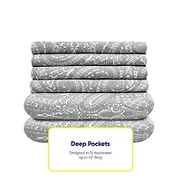 Sweet Home Collection 1500tc Deep Pocket Sheet Set
