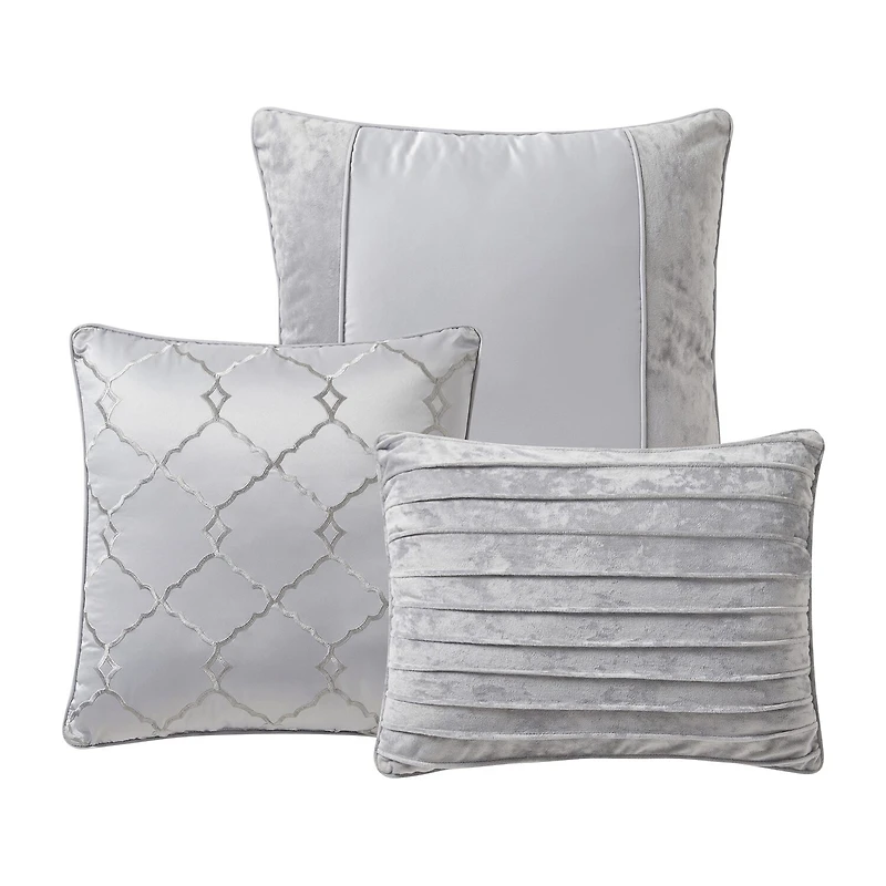 Sweet Home Collection™ Luna 7 Piece Crushed Velvet Elegant Bedding Set