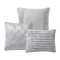 Sweet Home Collection™ Luna 7 Piece Crushed Velvet Elegant Bedding Set