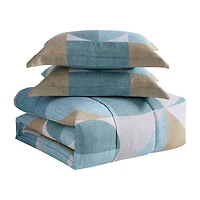 Sweet Home Collection™ Geo-Aqua 7 Piece Bed a Bag Set