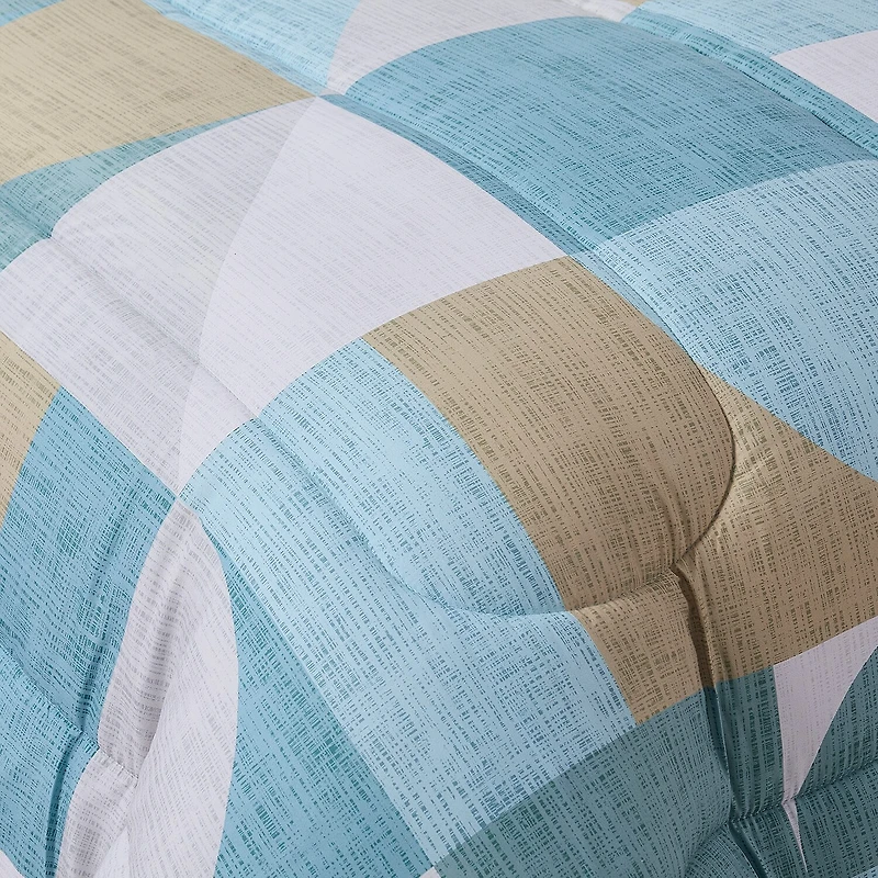 Sweet Home Collection™ Geo-Aqua 7 Piece Bed a Bag Set