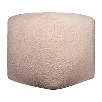 LR Home Albert 18" Handmade Polyester Pouf