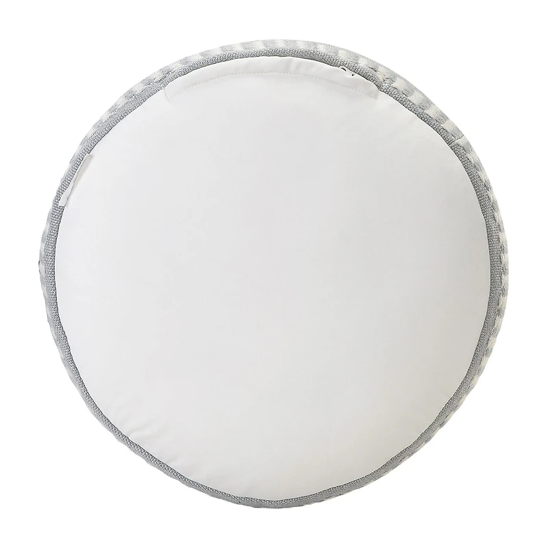 LR Home Belgravia 20" Handmade Polyester Pouf