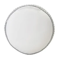 LR Home Belgravia 20" Handmade Polyester Pouf
