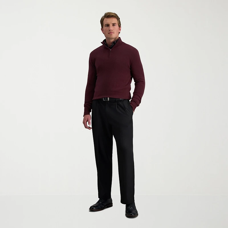 Haggar Cool 18 Pro Mens Classic Fit Pleated Pant
