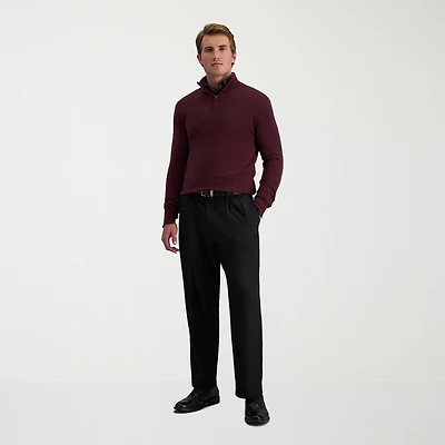 Haggar Cool 18 Pro Mens Classic Fit Pleated Pant
