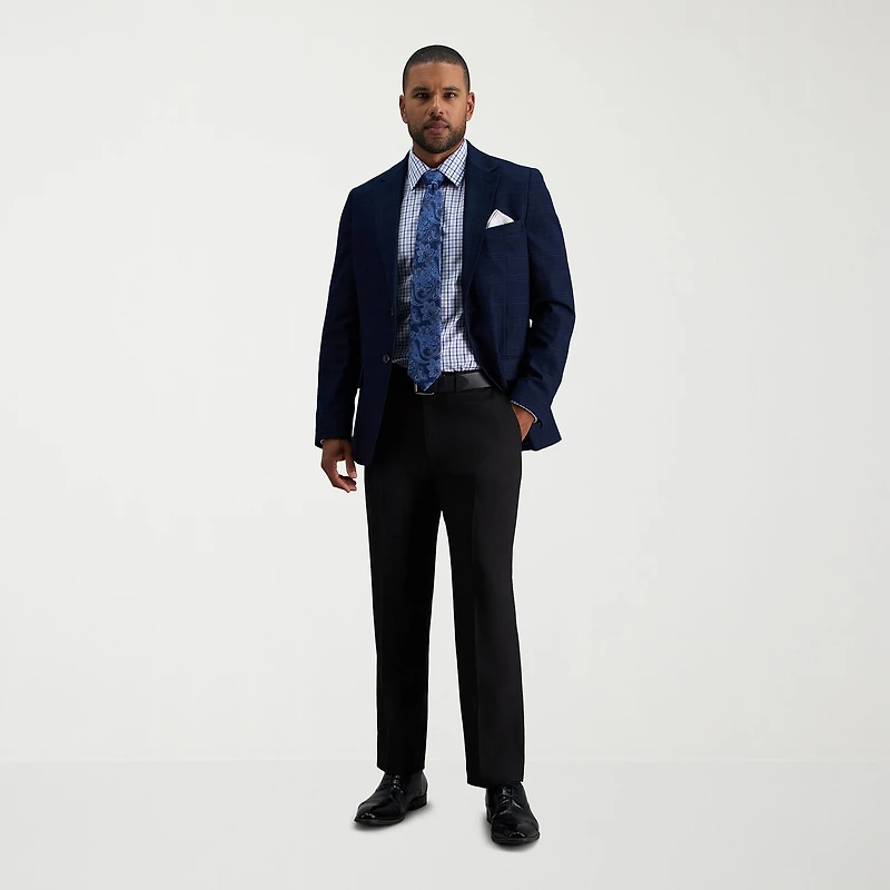 Haggar Premium Comfort Mens Classic Fit Dress Flat Front Pant