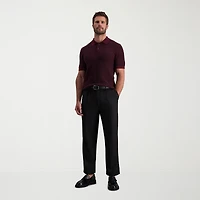 Haggar Premium Comfort Mens Cuffed Classic Fit Dress Pleated Pant