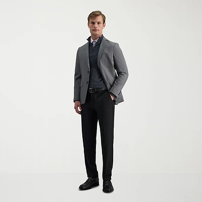 Haggar Cool 18 Pro Mens COMFORT WAISTBAND Slim Fit Flat Front Pant