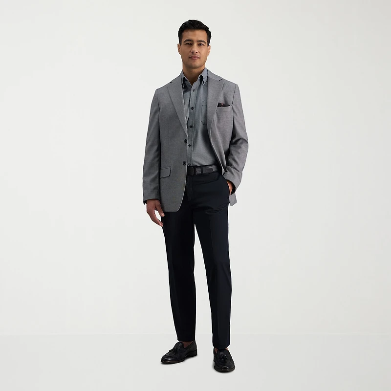 Haggar Iron Free Premium Khaki Mens Comfort Waistband Straight Fit Flat Front Pant